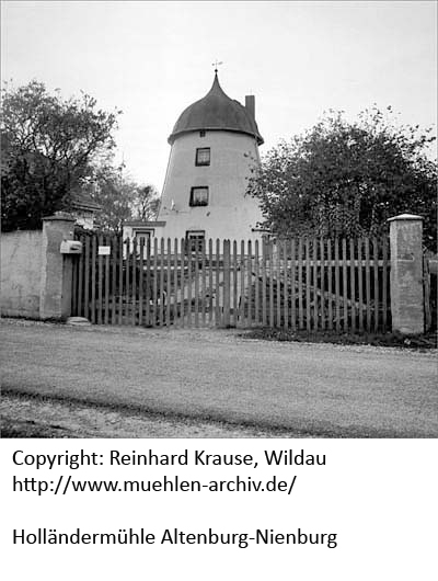 Holländermühle Altenburg-Nienburg, http://www.muehlen-archiv.de/
